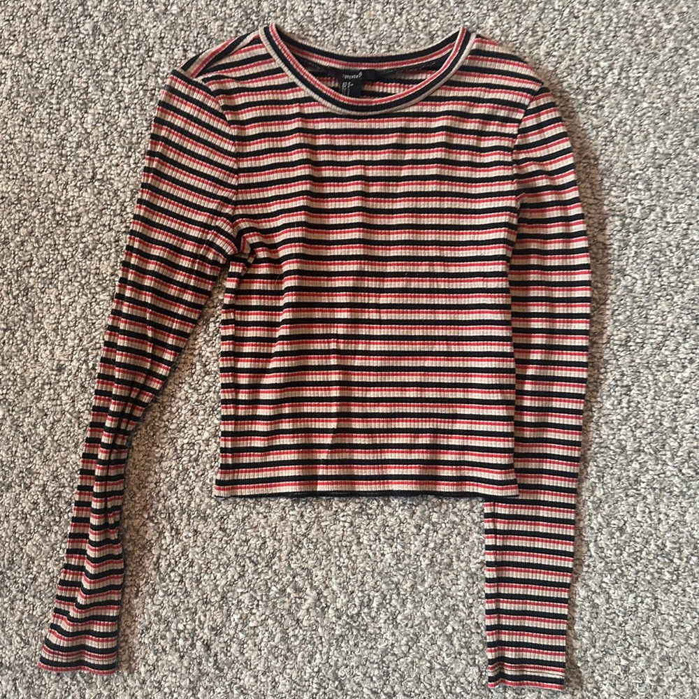 Forever 21 Long Sleeve Strip Shirt